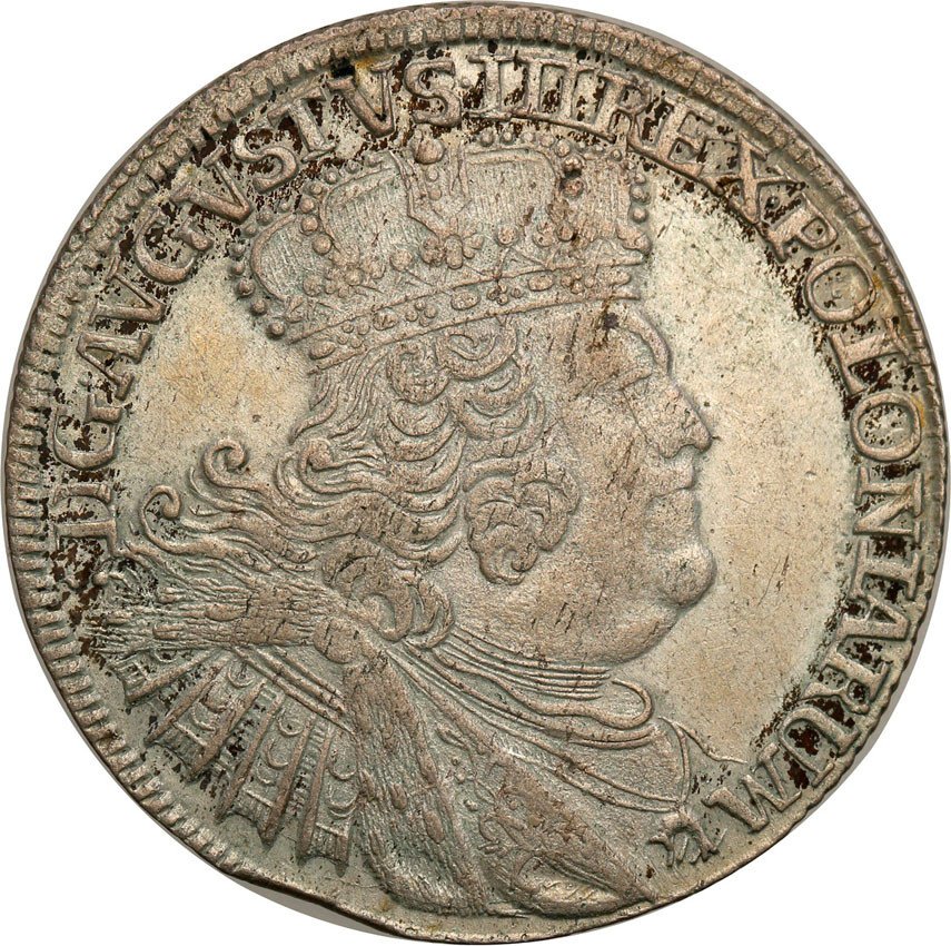 August III Sas. Ort (18 groszy) 1755 EC, Lipsk